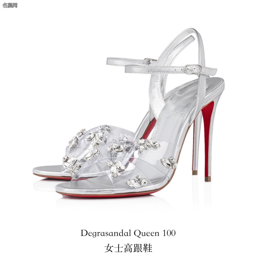 杨幂穿淡紫色长裙吃樱桃，玉足穿Degrasandal Queen 100水晶凉高跟夺目(6/6)