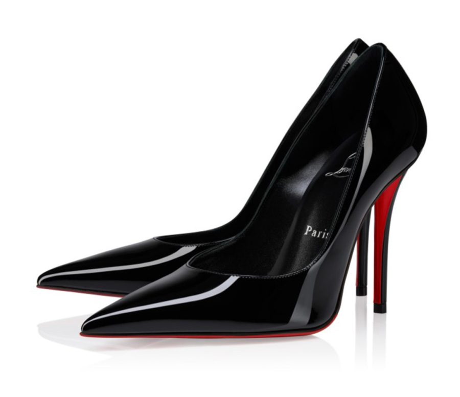 杨幂黑西装配短裤踩Christian Louboutin路铂廷高跟鞋大秀细长美腿(6/6)