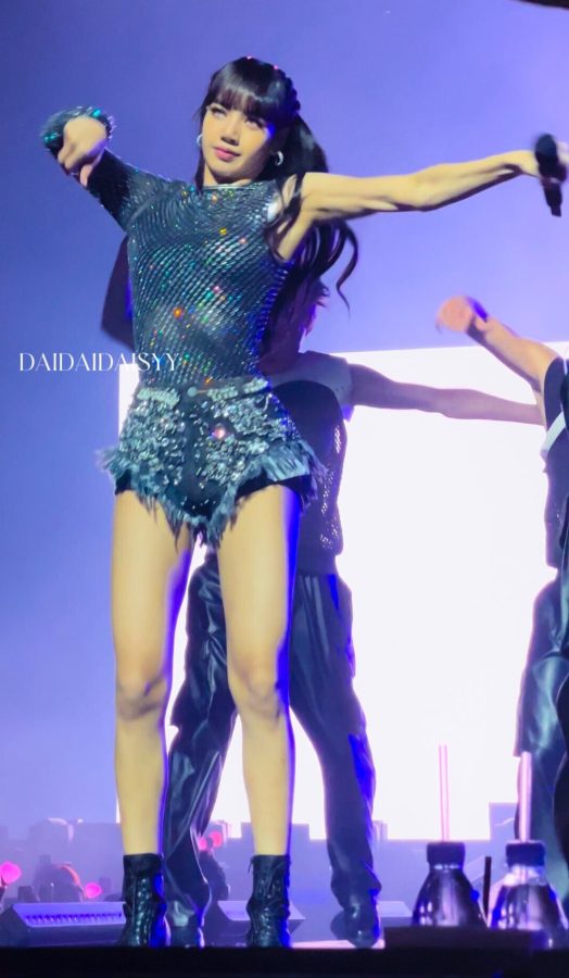 LISA闪钻“战袍”短到极致，一双长腿简直逆天。(6/15)