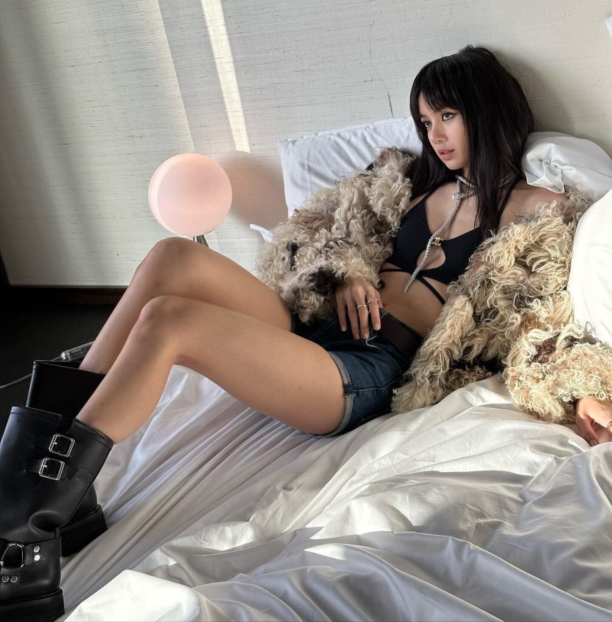 LISA穿牛仔热裤大秀逆天长腿(3/6)